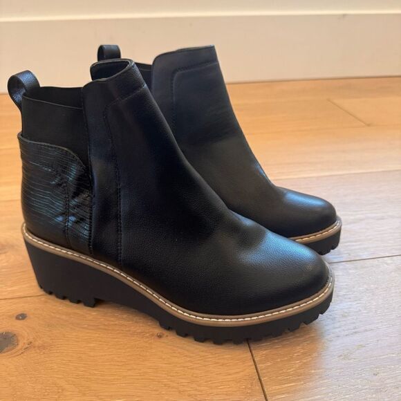 Dolce Vita Rielle Desert Black Exotic Bootie - Picture 4 of 9